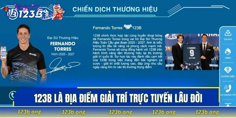 123B là địa điểm giải trí trực tuyến lâu đời