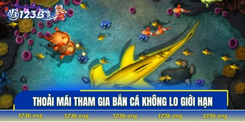 Thoải mái tham gia bắn cá không lo giới hạn